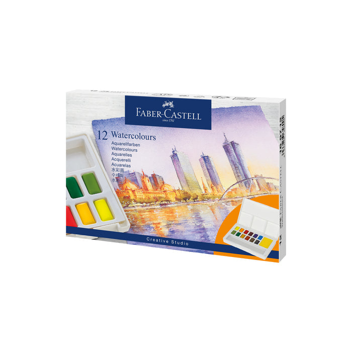 12ct Watercolor Paint Pans Set - #FC169712