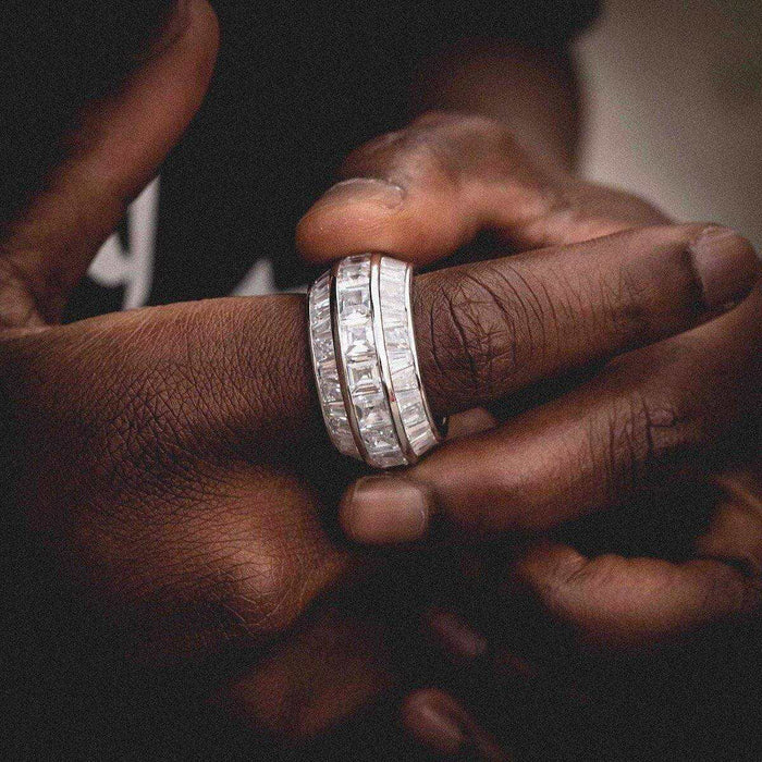 3 Layer Baguette Band Ring - The GLD Shop