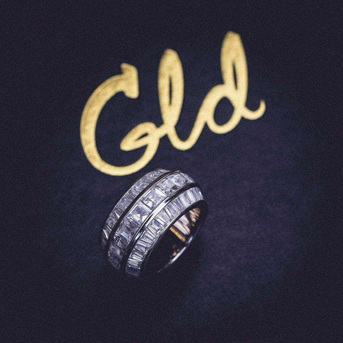 3 Layer Baguette Band Ring - The GLD Shop