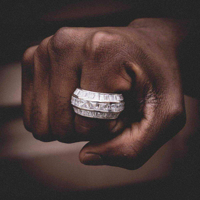 3 Layer Baguette Band Ring - The GLD Shop
