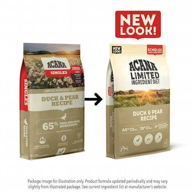 ACANA Singles, Duck & Pear Recipe, Limited Ingredient Diet Dry Dog Food