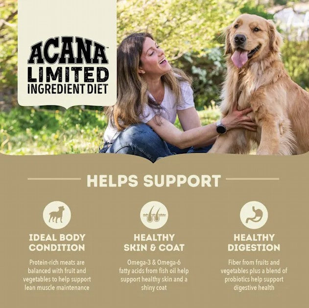 ACANA Singles, Duck & Pear Recipe, Limited Ingredient Diet Dry Dog Food