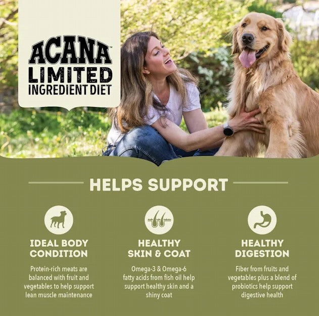 ACANA Singles, Pork & Squash Recipe, Limited Ingredient Diet Dry Dog Food