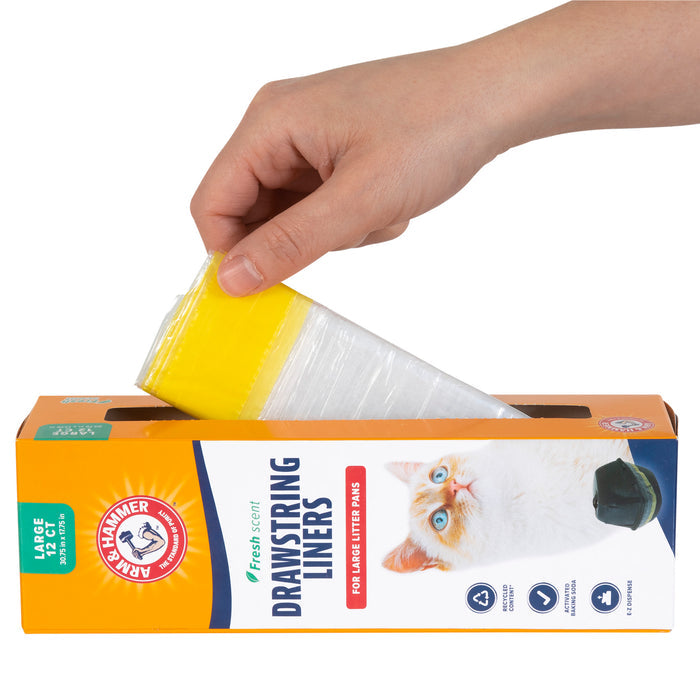 Arm & Hammer Drawstring Cat Litter Pan Liners