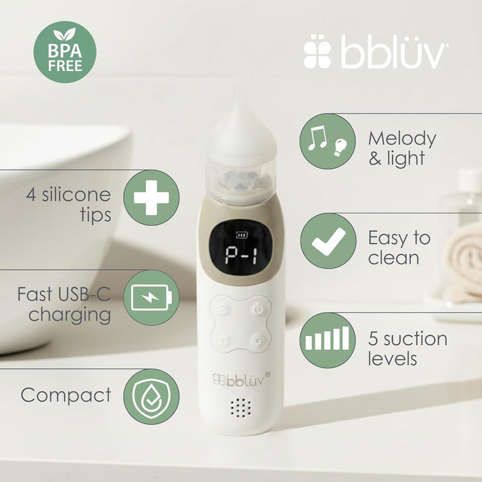 Bbluv Rino Pro Rechargeable Nasal Aspirator With Music (0m+)