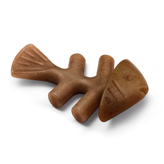 Benebone Fishbone Durable Dog Chew Toy, Real Fish