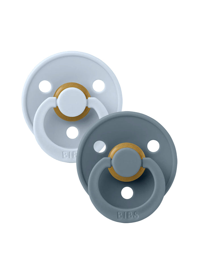 BIBS Anatomical Nipple Pacifier Colour - Pack of 2 (Size 1)