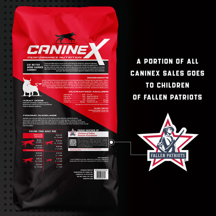 CanineX Beef Protein Grain-Free Dry Dog Food 40 lb