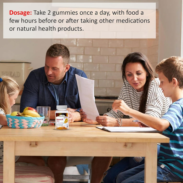 Canvita Vitamin D 400 IU for Adults and Kids (Sugar Free)