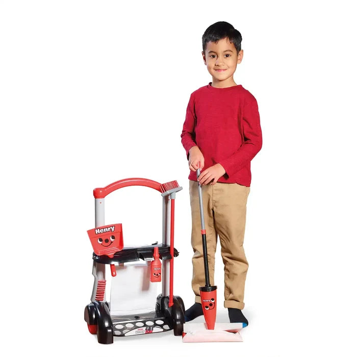 Casdon - Henry Cleaning Trolley Toy - Red