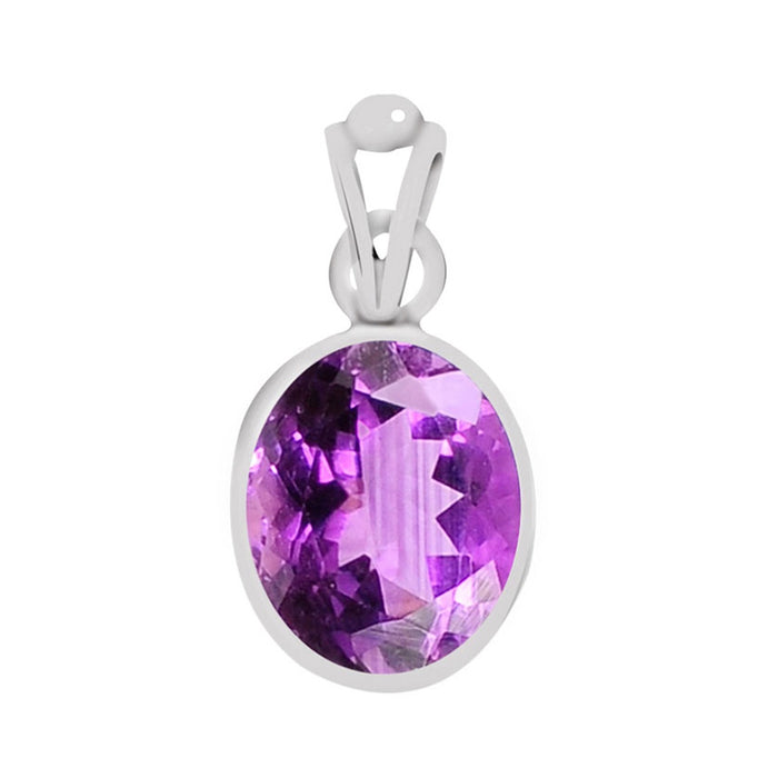 Certified Amethyst Katela Silver Pendant 5.5cts or 6.25ratti