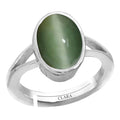 Certified Cat's Eye Lehsuniya 6.5cts or 7.25ratti 92.5 Sterling Silver Adjustable Ring