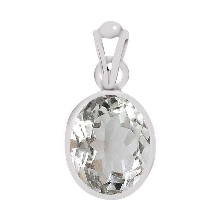 Certified Crystal (Isphetic) Silver Pendant 4.8cts or 5.25ratti