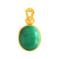 Certified Emerald Panna Panchdhatu Pendant 7.5cts or 8.25ratti