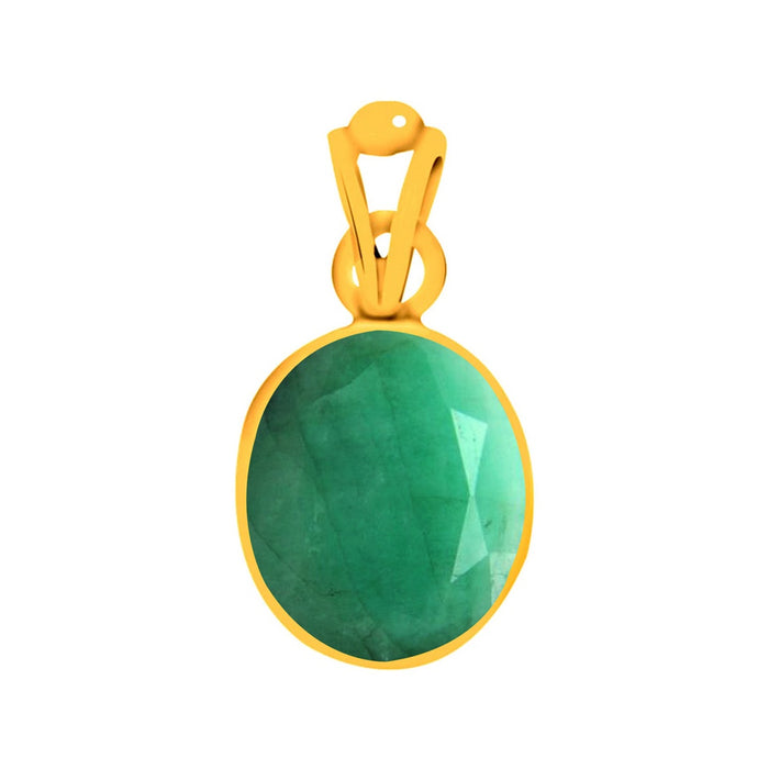 Certified Emerald Panna Panchdhatu Pendant 7.5cts or 8.25ratti