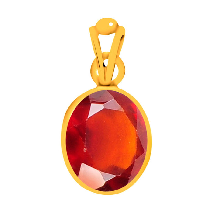 Certified Hessonite Gomed Panchdhatu Pendant 5.5cts or 6.25ratti