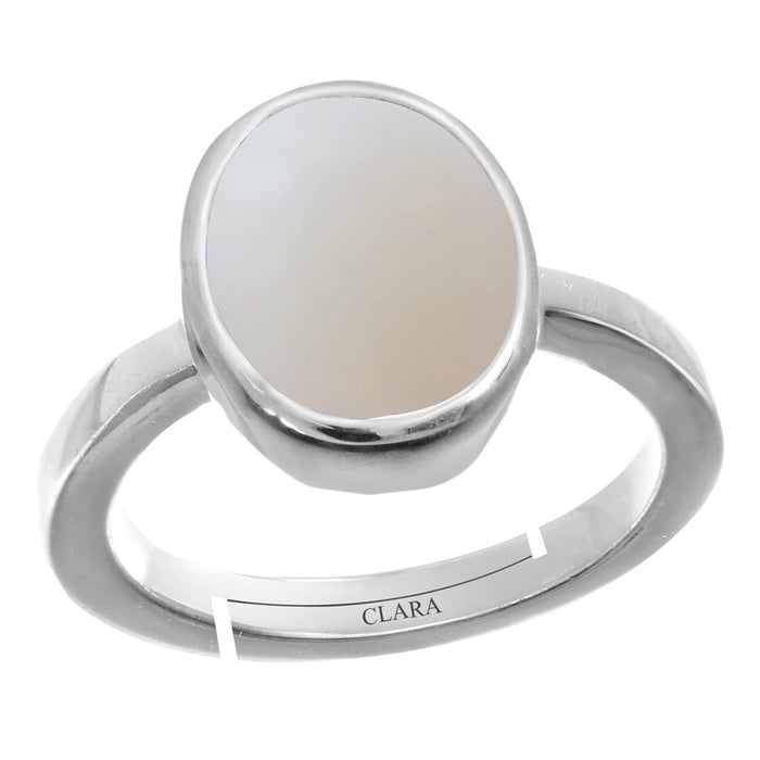 Certified Opal 5.5cts or 6.25ratti 92.5 Sterling Silver Adjustable Ring