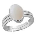 Certified Opal 7.5cts or 8.25ratti 92.5 Sterling Silver Adjustable Ring