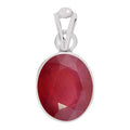 Certified Ruby Premium (Manik) Silver Pendant 7.5cts or 8.25ratti