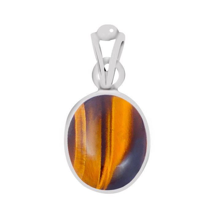 Certified Tiger Eye Silver Pendant 5.5cts or 6.25ratti