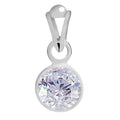 Certified Zircon Silver Pendant 6.5cts or 7.25ratti
