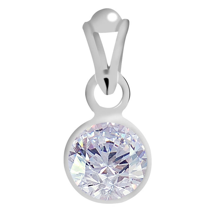 Certified Zircon Silver Pendant 8.3cts or 9.25ratti