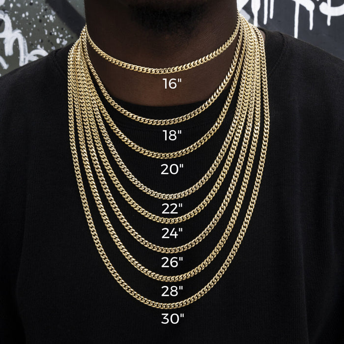Diamond Pave Snake Link Chain in Rose Gold- 6mm