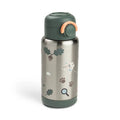 Done By Deer Insulated Straw Bottle (Tiny Trails Green, 340ml).