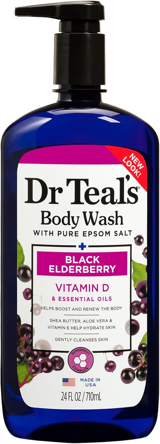 Dr. Teal's Black Elderberry Body Wash (710ml)