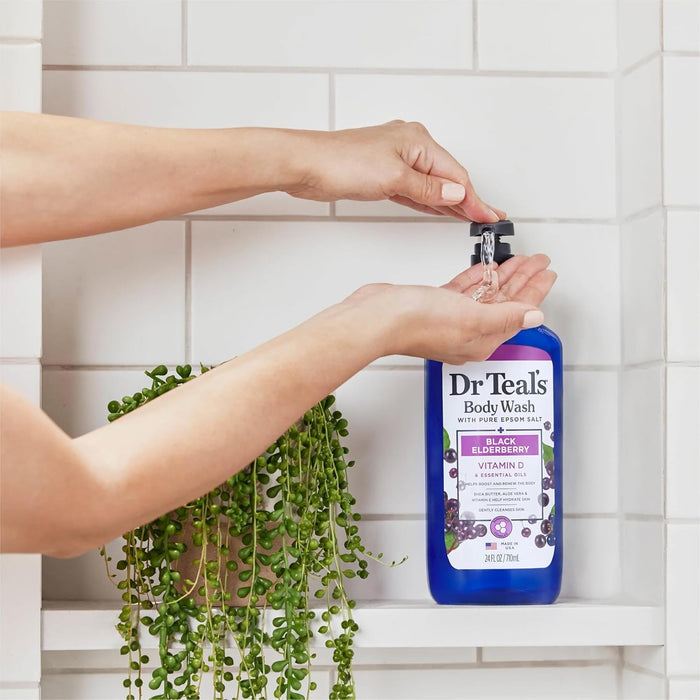 Dr. Teal's Black Elderberry Body Wash (710ml)