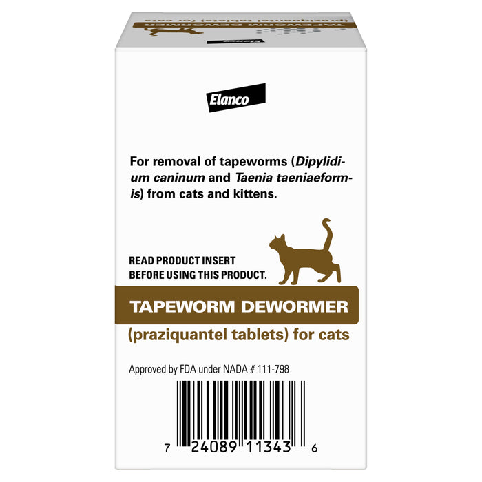 Elanco Tapeworm Dewormer for Cats, 3ct.