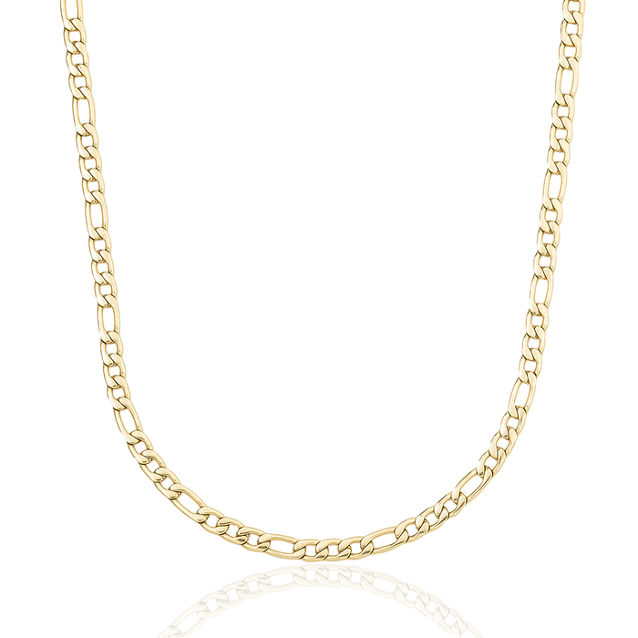 Figaro Chain in Yellow Gold - 4mm