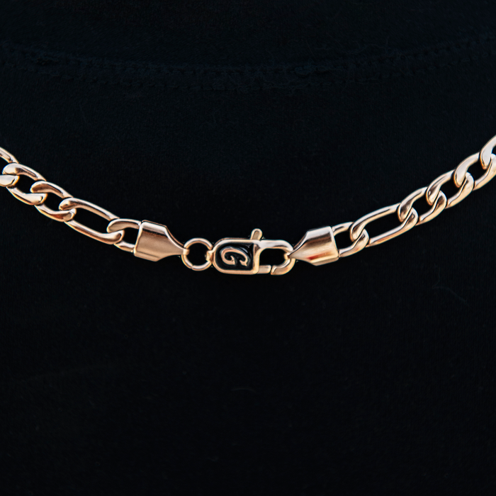 Figaro Necklace in Rose Gold- 6mm