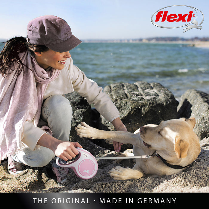 Flexi Comfort 16ft Tape Dog Leash in Rose Medium up to 55lbs