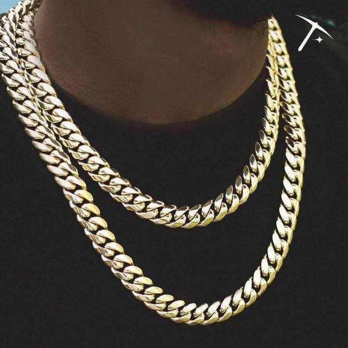 GLD Signature Cuban in Yellow Gold- 12mm - The GLD Shop