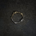 GLD X Bloody Osiris Dual Finish Ball Chain Bracelet in White and Yellow Gold