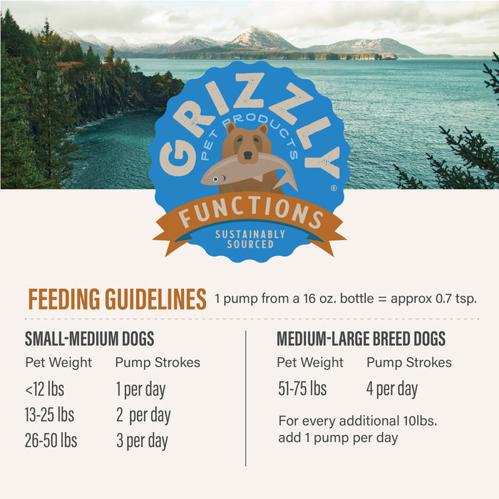 Grizzly Joint Aid Liquid Supplement for Dogs - 16 oz.