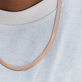 Herringbone Chain in Rose Gold- 8mm