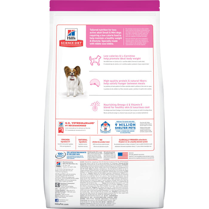 Hill's Science Diet Adult Light Small Paws Dry Dog Food, Chicken Meal & Barley