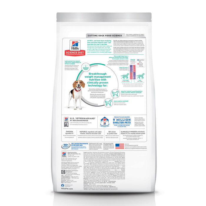 Hill's Science Diet Adult Perfect Weight Small Bites Dry Dog Food