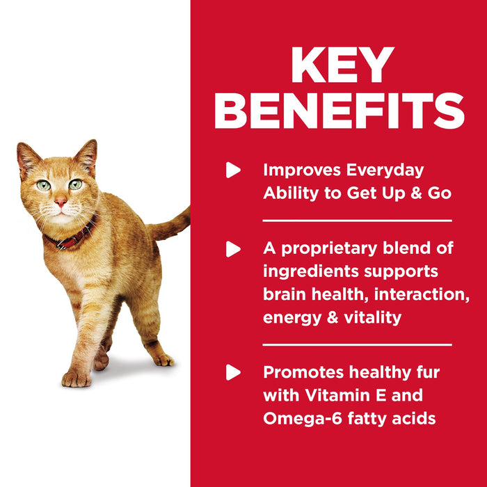 Hill's Science Diet Senior 7+ Senior Vitality Dry Cat Food, Chicken & Rice Recipe