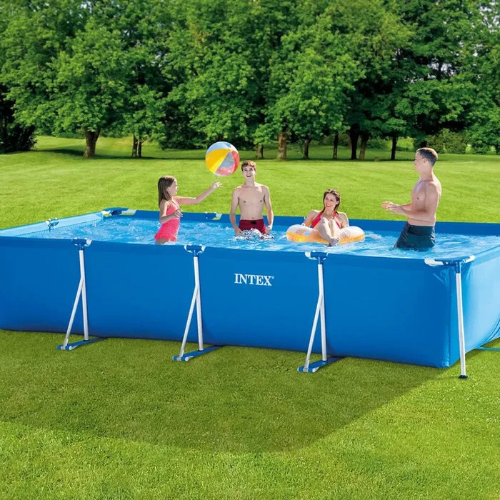 Intex Rectangular Frame Pool Set 4.5m (L) x 2.2m (W) x 84cm (H) With Intex Sweet Blossom Swim Armbands