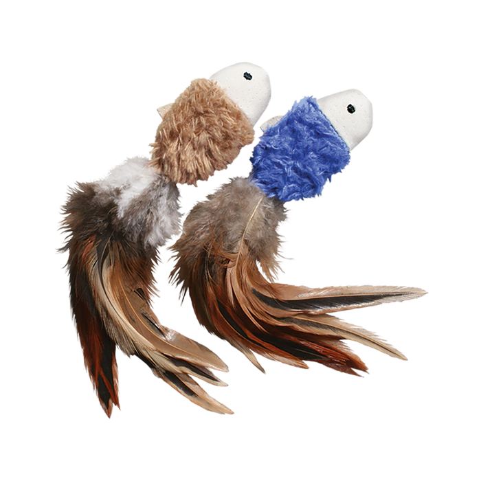 KONG Naturals® Crinkle Fish 2pk Assorted Cat Toy