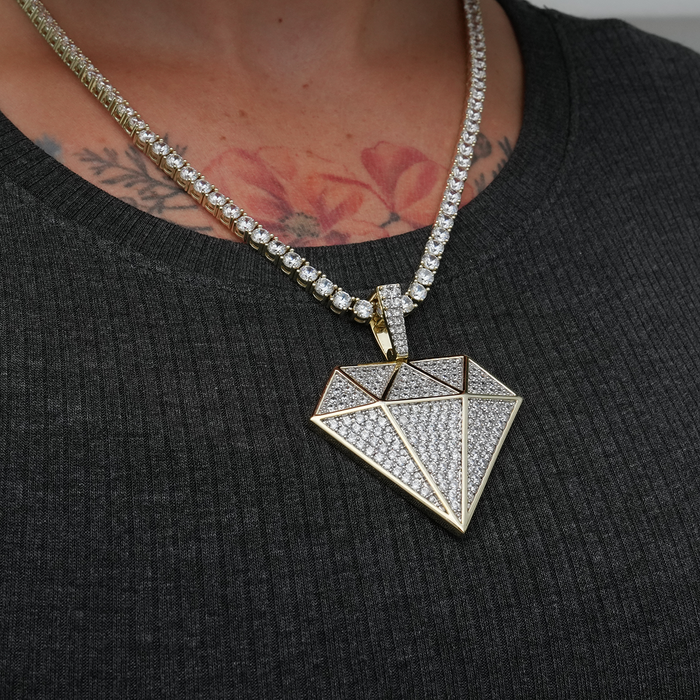Large GLD Diamond Pendant