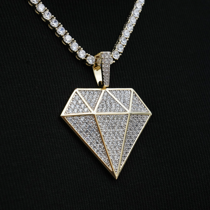 Large GLD Diamond Pendant