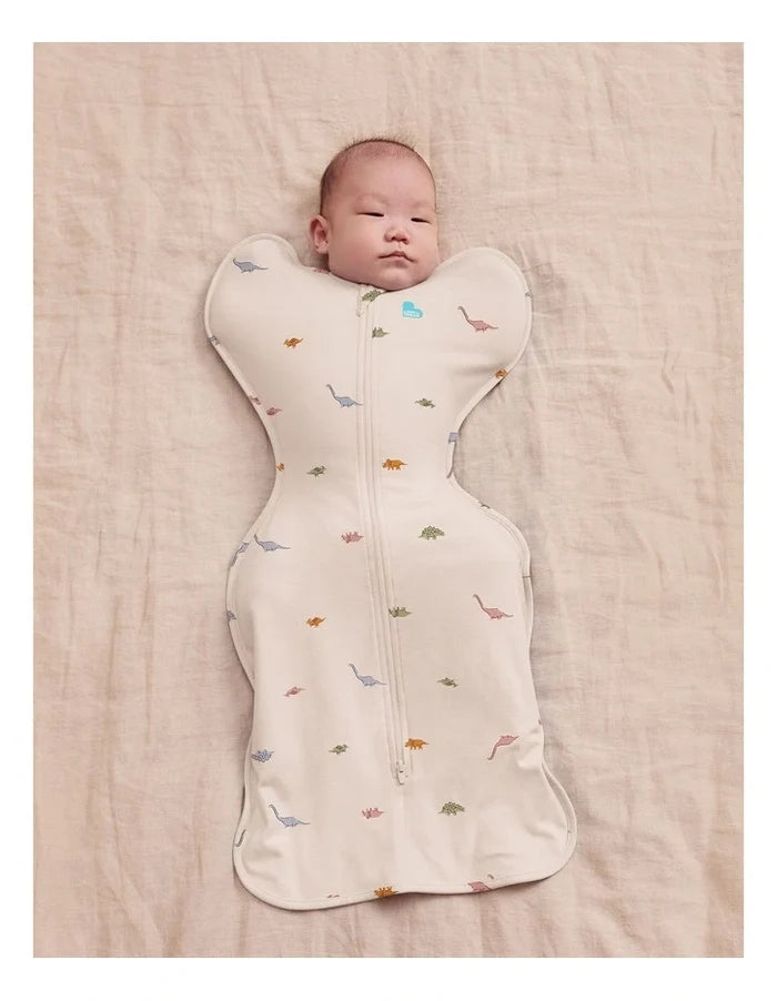 Love To Dream Swaddle Up 1.0T Stretch Cotton (Dinosnore Cream, 0 Month, Newborn)