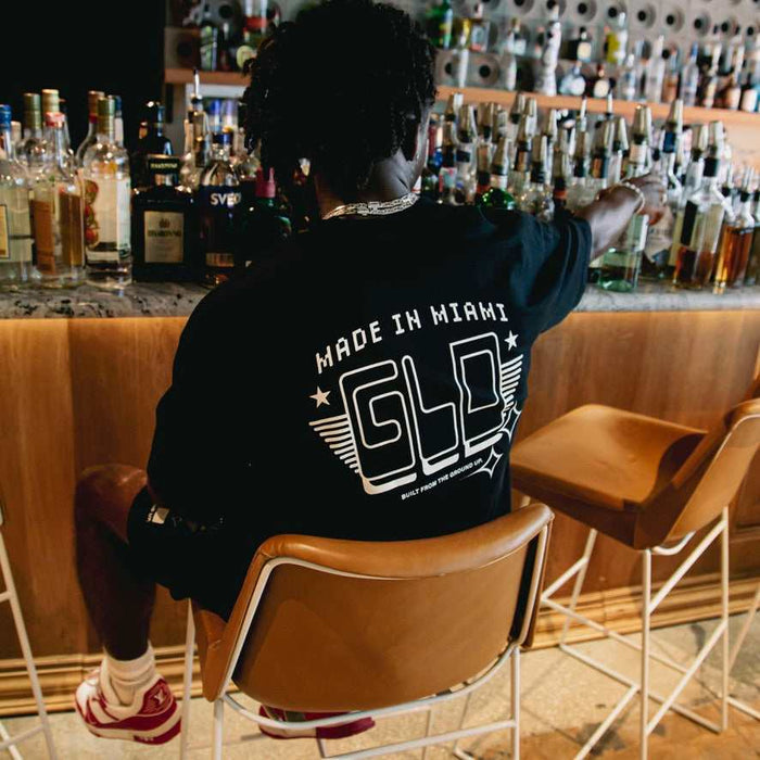 Made In Miami Black Tee - The GLD Shop