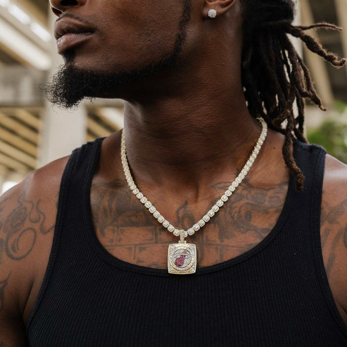 Miami Heat Championship Pendant - Yellow Gold