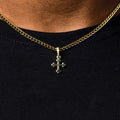 Micro Simple Celtic Cross Pendant in Yellow Gold - The GLD Shop