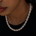 Micro Valentina Necklace in Rose Gold